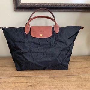 COPY - Longchomp Le Pilage Tote 18” black nylon